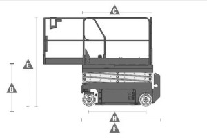 8 m Scherenbühne Plan